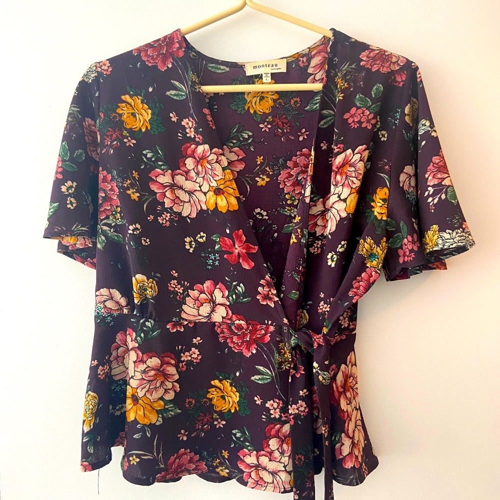 Front tie blouse